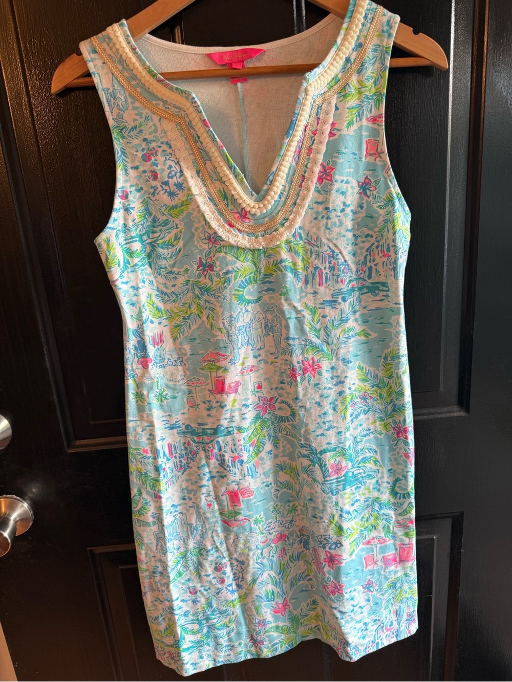 Lilly Pulitzer Harper Shift Dress Multi What A Lovely Place Sleeveless Size S